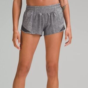 Lululemon Hotty Hot Low-rise Lined Shorts 2.5" in Gray